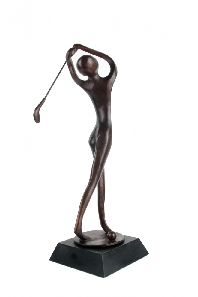 Golfeur (medium size) - Bronze-Carl JAUNAY