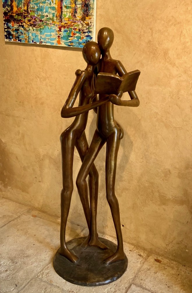 Grand Couple lecteur srie 1,4 - Bronze-Carl JAUNAY