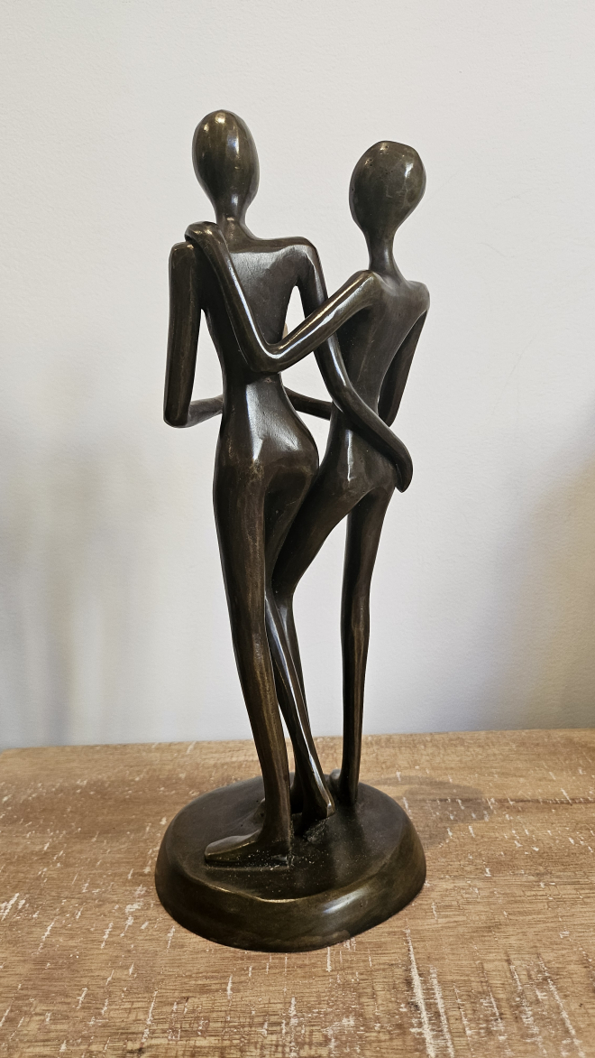 Couple avec coeur - Bronze-Carl JAUNAY