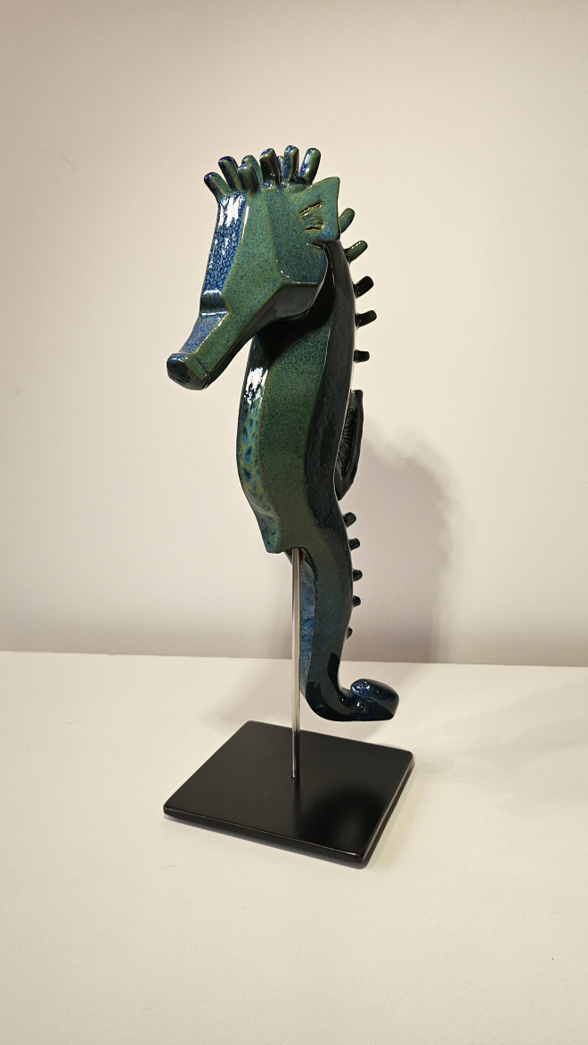 Petit hippocampe bleu vert -Olivier FONSECA