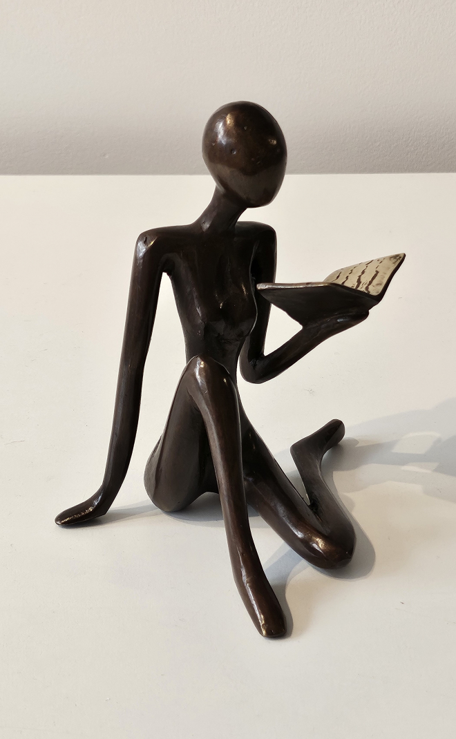 Petite liseuse 2 - Bronze-Carl JAUNAY