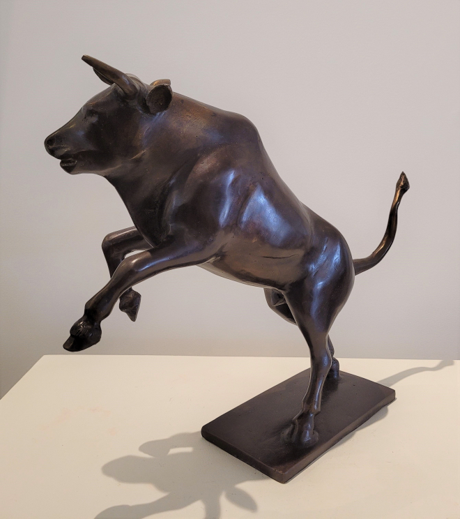 Taureau cabr - Bronze-Carl JAUNAY
