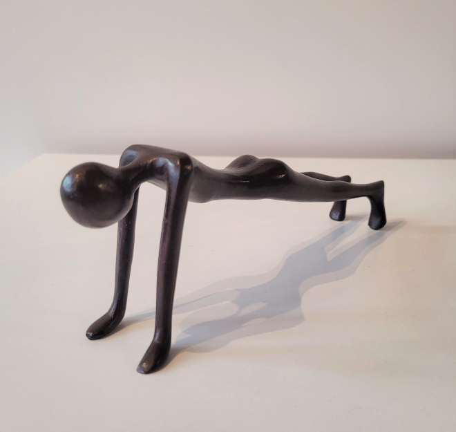 Yoga Position 8 - Bronze-Carl JAUNAY